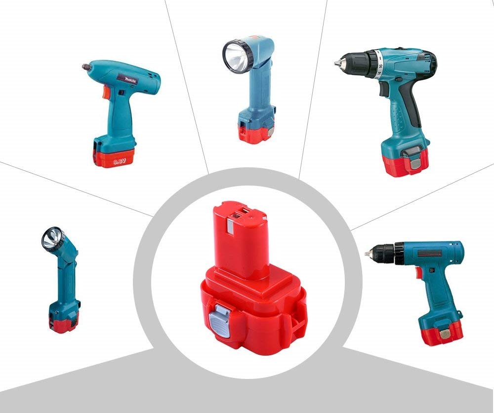 סוללה איכותית תואמת מקיטה Makita Ni-MH 9.6V 3000mAh